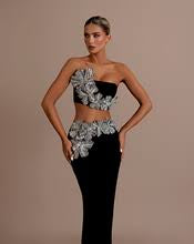 Sleevleess Crop Top Two Piece Diamond Bandage Set
