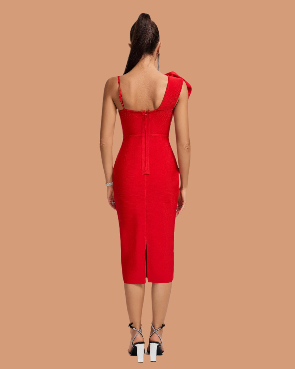 3D Flower Sleeveless Bandage Dresses