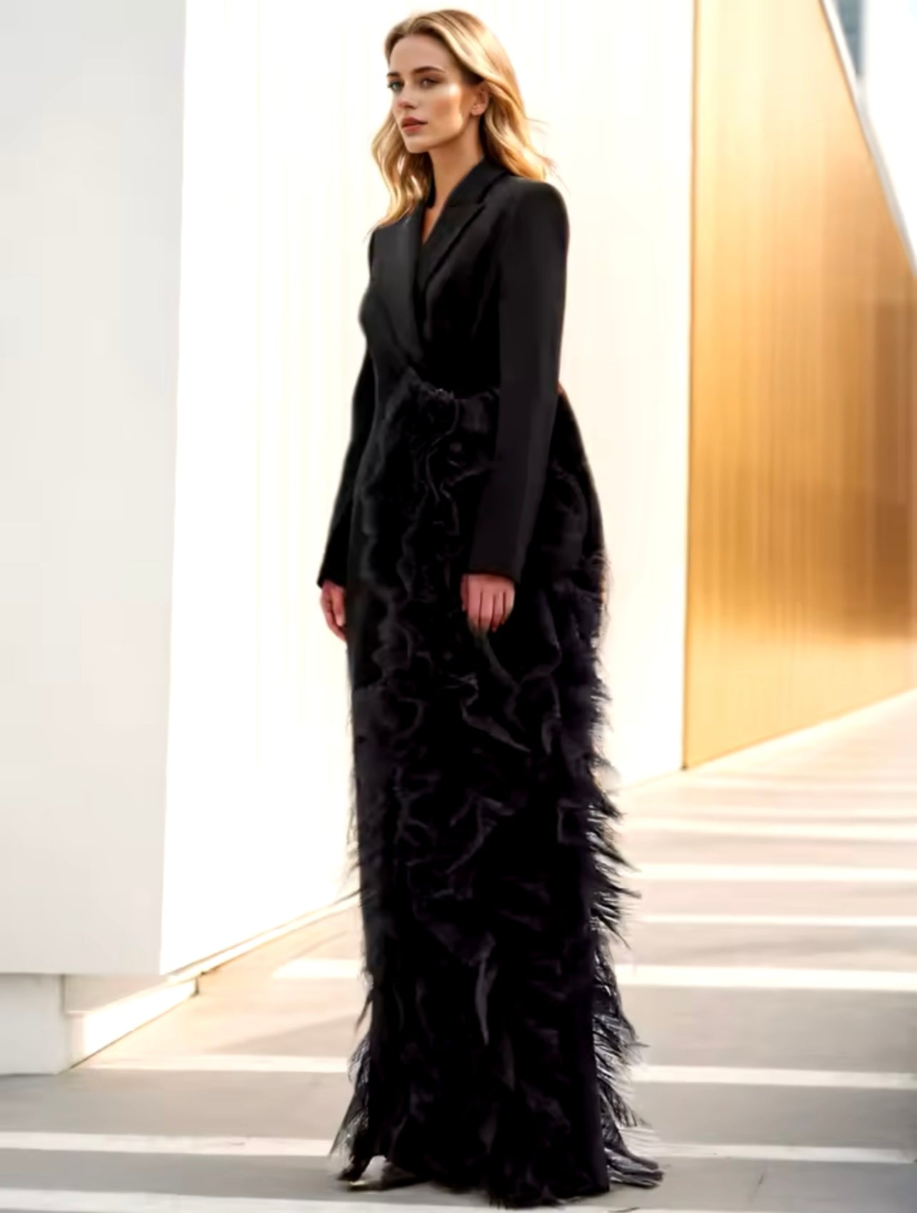 Tuxedo Tulle Blazer