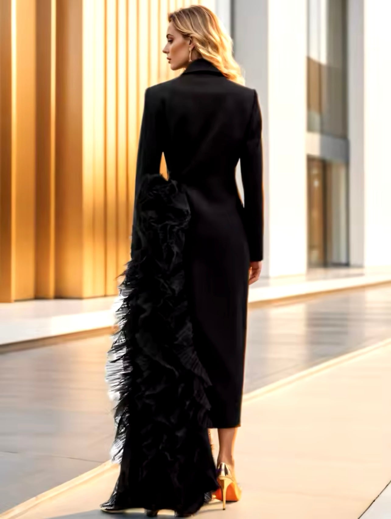 Tuxedo Tulle Blazer