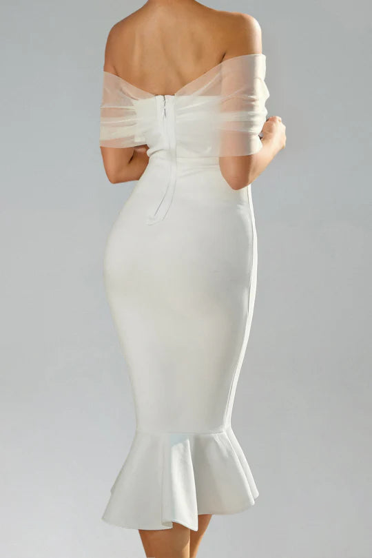 Off The Shoulder Mermaid Bandage Dress