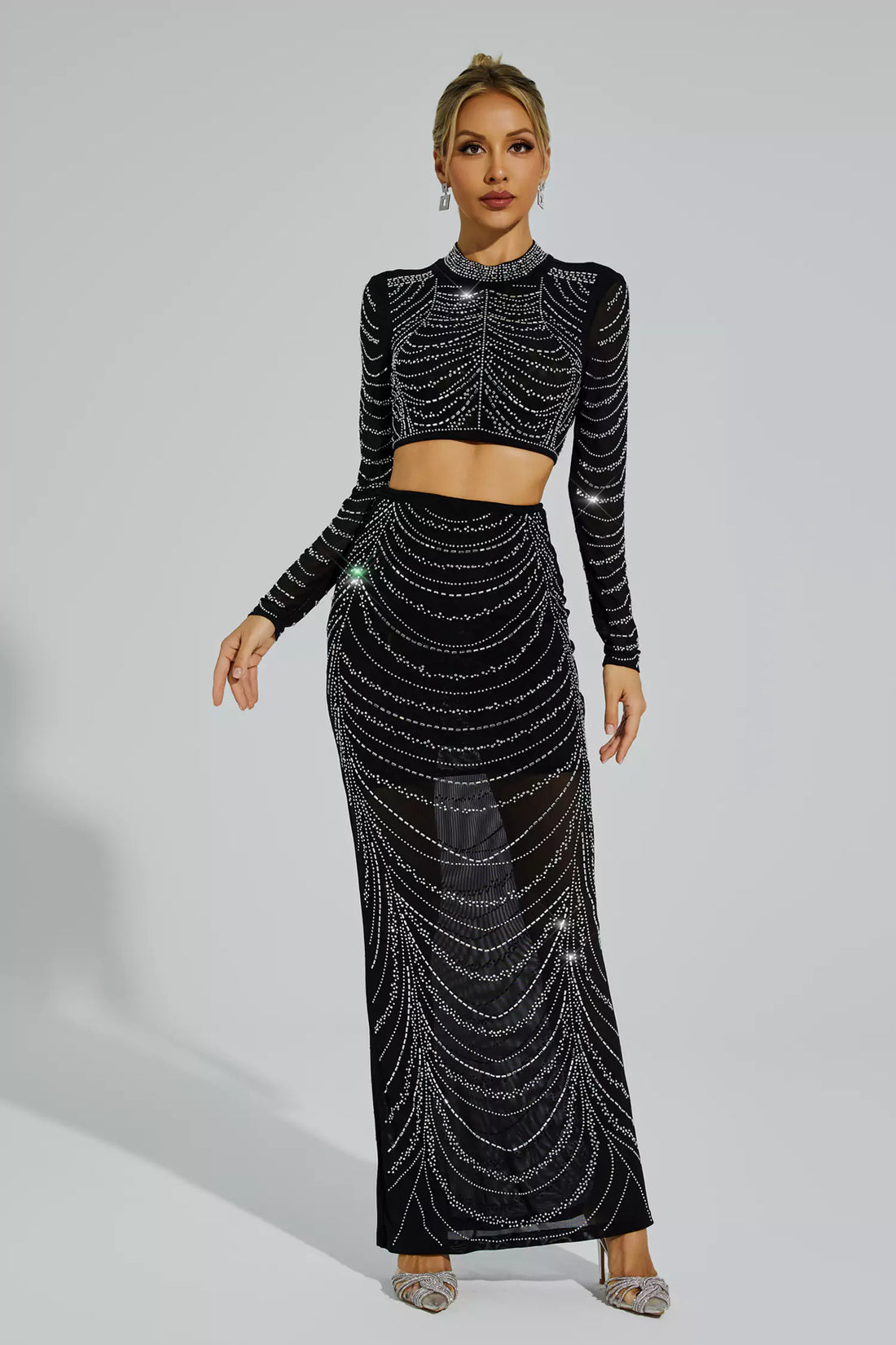 Glo Crystal Skirt Set