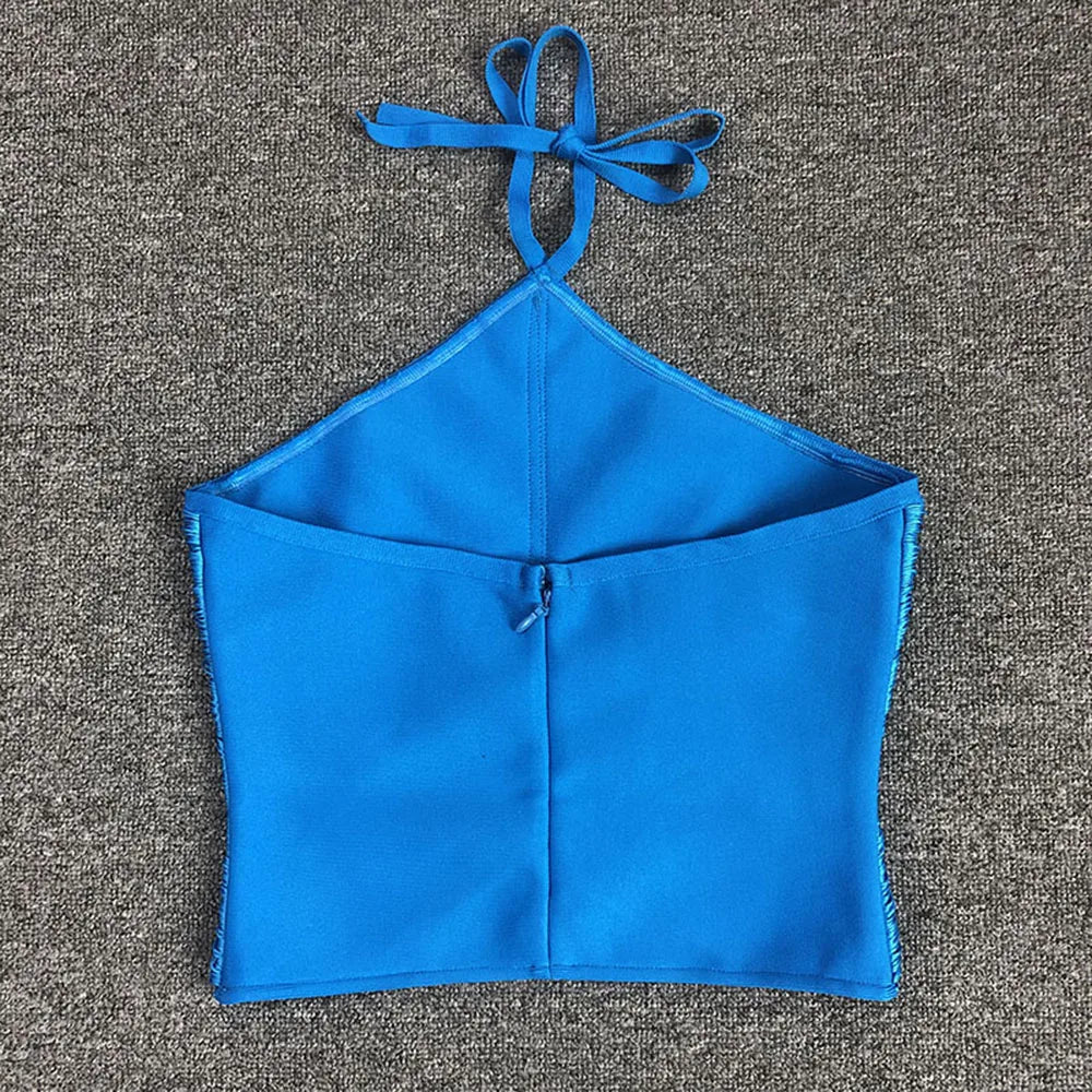 Fringe Maxi Bandage Skirt Set