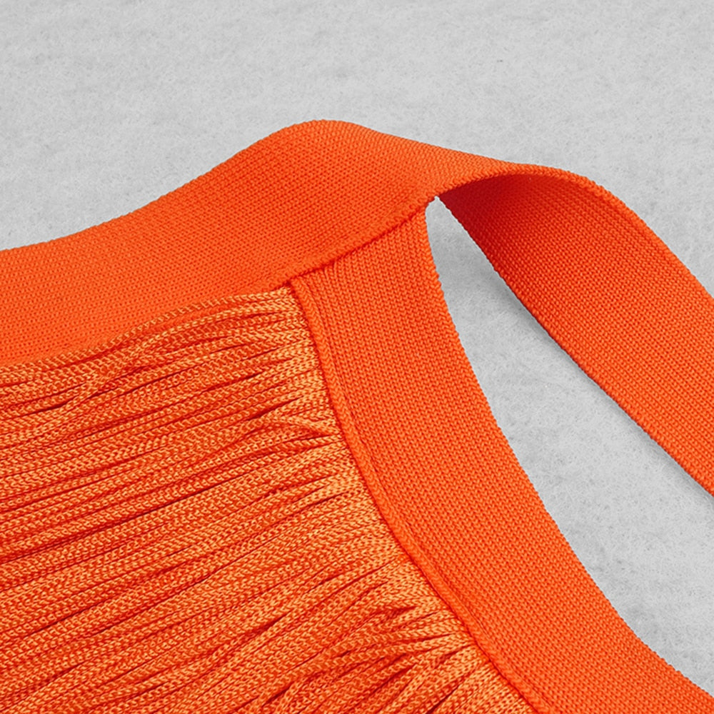 Halter Tassel Bandage Dress