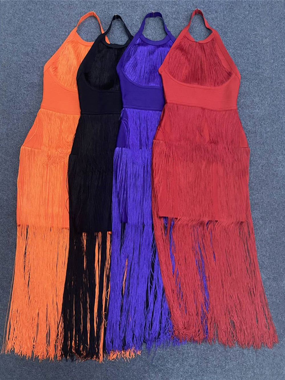 Halter Tassel Bandage Dress