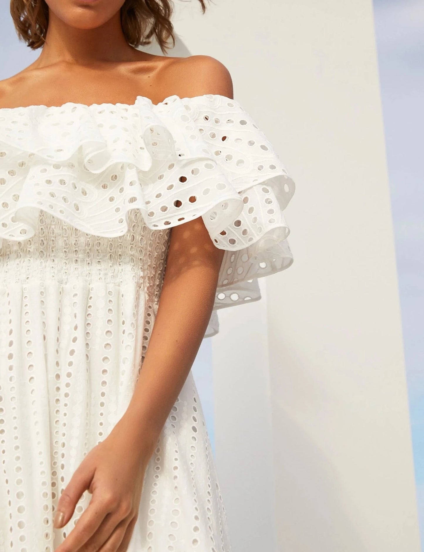 Bohemian Double Layered Ruffled Maxi Dress