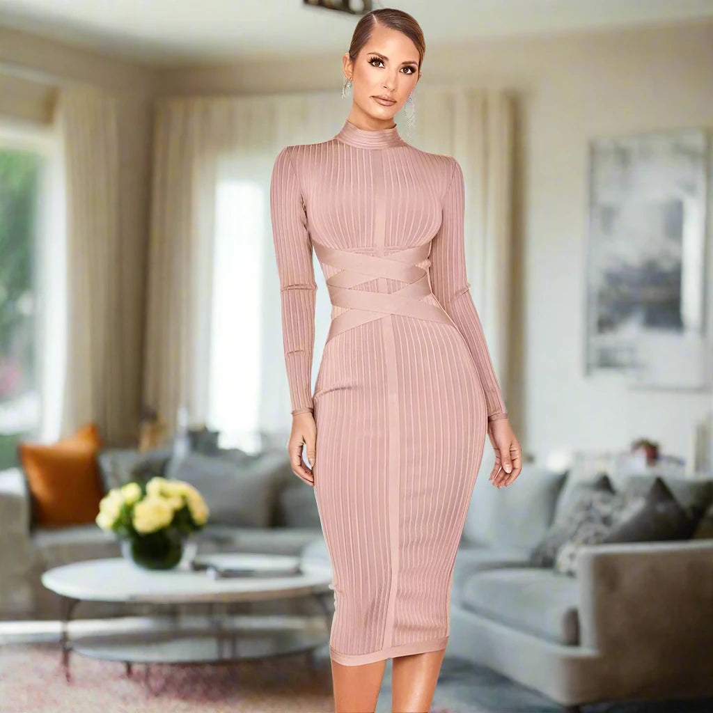 Turtleneck Bandage Dress