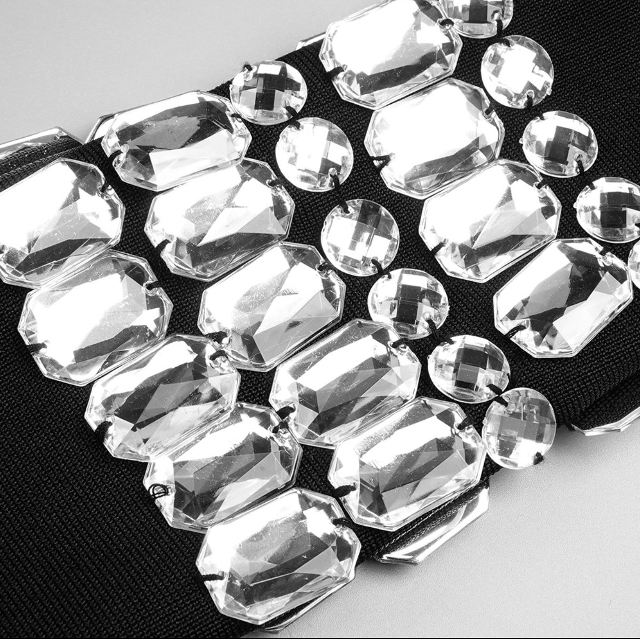 Turtleneck Embellished Long Sleeve Bandage Dress