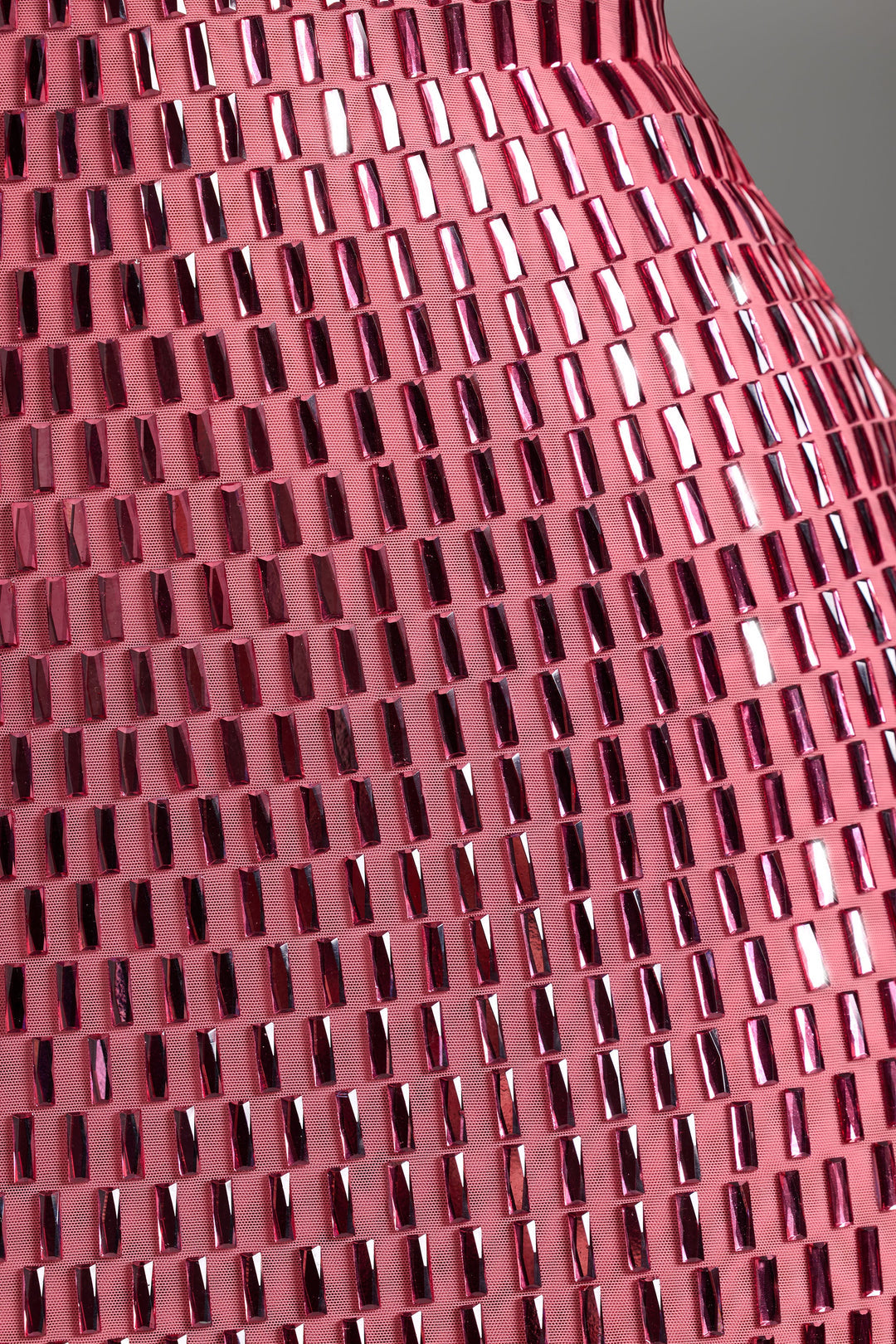 Pink Crystal Strapless Maxi Dress