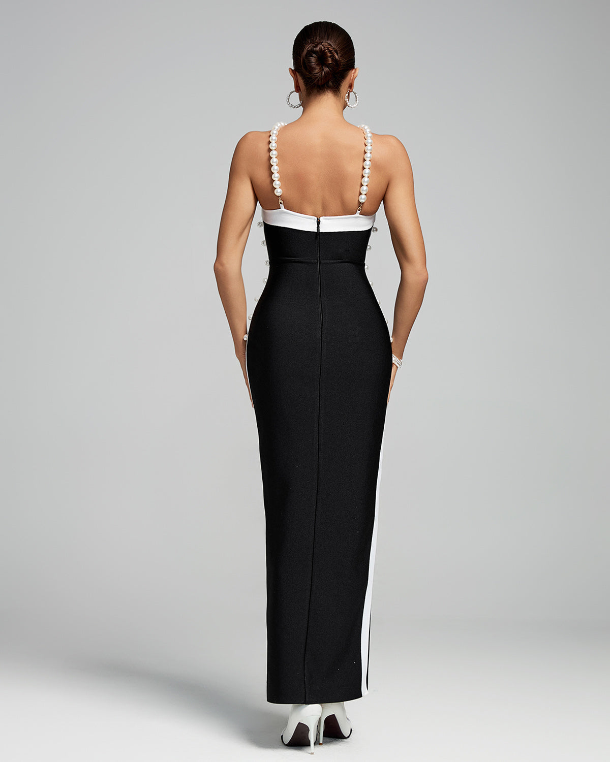 Pearl Trim Bandage Dress