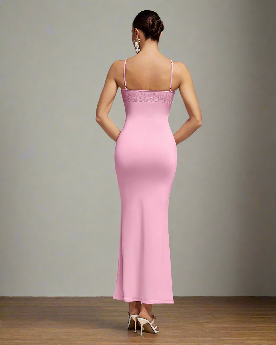 Sleeveless Leaf Maxi Dress