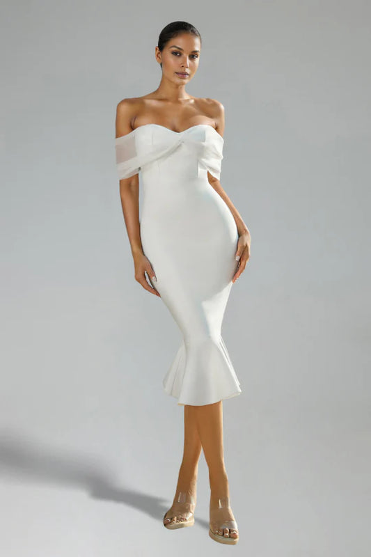 Off The Shoulder Mermaid Bandage Dress