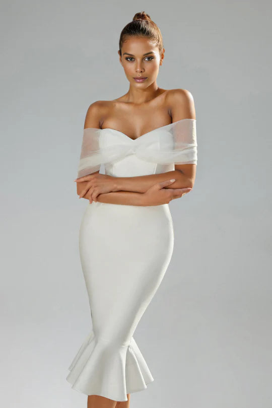 Off The Shoulder Mermaid Bandage Dress